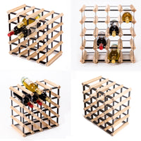 Thumbnail for Timber Wine Rack Storage Cellar Organiser 20 Bottle