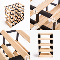 Thumbnail for Timber Wine Rack Storage Cellar Organiser 20 Bottle