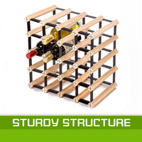 Thumbnail for Timber Wine Rack Storage Cellar Organiser 20 Bottle
