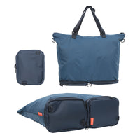 Thumbnail for Shopper Bag Tote Bag Foldable Travel Laptop Grocery Nylon KO-DUAL NAVY