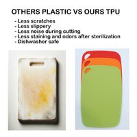 Thumbnail for TPU Chopping Board Antibacterial Cutting Board Baby Food Grade GREEN