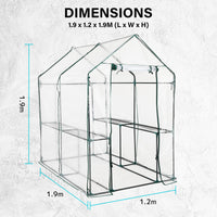 Thumbnail for Home Ready Garden Greenhouse Shed PVC Cover Only Apex 190cm