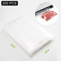 Thumbnail for 200X Vacuum Food Sealer Pre-Cut Bags 20cm x 30cm