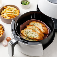 Thumbnail for Airfryer Reusable Silicone Pot Small Brown Nonstick Nontoxic