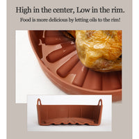 Thumbnail for Airfryer Reusable Silicone Pot Small Brown Nonstick Nontoxic