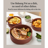 Thumbnail for Airfryer Reusable Silicone Pot Extra Large Brown Nonstick Nontoxic