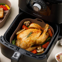 Thumbnail for Airfryer Reusable Silicone Pot Square Chocolate Nonstick Nontoxic