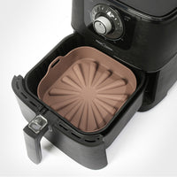 Thumbnail for Airfryer Reusable Silicone Pot Square Chocolate Nonstick Nontoxic