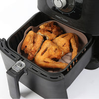 Thumbnail for Airfryer Reusable Silicone Pot Square Chocolate Nonstick Nontoxic