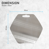 Thumbnail for Combo Hexagon Stainless Steel Chopping Cutting Board + Chopping Boards Holder