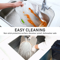 Thumbnail for Combo Large Stainless Steel Chopping Cutting Board + Chopping Boards Holder