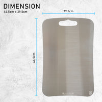 Thumbnail for Combo Large Stainless Steel Chopping Cutting Board + Chopping Boards Holder