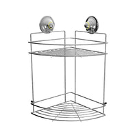 Thumbnail for Double Corner Shelf Removable Suction Large CHROME