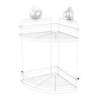 Thumbnail for Double Corner Shelf Removable Suction Large WHITE