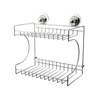 Thumbnail for Double Rectangular Shelf Removable Suction STAINLESS STEEL