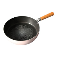 Thumbnail for Fanjini Stone Frypan Frying Pan 28cm Non-Stick IH Induction Wood Ceramic Round PINK