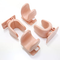 Thumbnail for 4X Door Lever Lock Pet Child Proof Adhesive Kid Safety Handle Lock APRICOT PINK