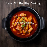 Thumbnail for KOMAN Shinewon Two Hands Wok 28cm Ceramic Non-stick Titanium + Glass Lid - BLACK