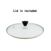 Thumbnail for KOMAN Shinewon Two Hands Wok 28cm Ceramic Non-stick Titanium + Glass Lid - BLACK