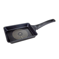 Thumbnail for KOMAN Shinewon Frypan Frying Pan 19x14cm Non-stick Titanium Coat Square BLACK