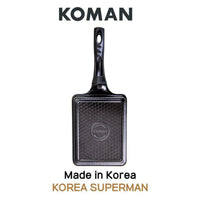 Thumbnail for KOMAN Shinewon Frypan Frying Pan 19x14cm Non-stick Titanium Coat Square BLACK