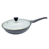 Thumbnail for KOMAN Non-Stick Titanium Coating Wok Pan 28cm + Glass Lid