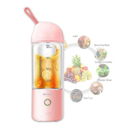 Thumbnail for Sansai Portable Blender USB Rechargeable 400ML PINK