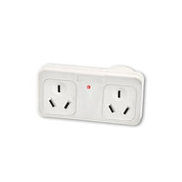 Thumbnail for 2X Sansai Surge Protected Adaptor Double Right Hand