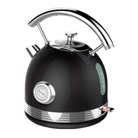 Thumbnail for PHILEX Electric Kettle Water Boiler Stainless Steel Retro 1.7L BLACK