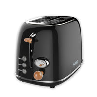Thumbnail for PHILEX 2-Slice Electric Toaster Bread Reheat Defrost Retro Retro BLACK