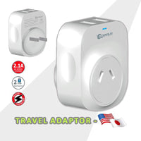 Thumbnail for Sansai Travel Adaptor 2 X USB - Japan