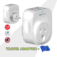 Thumbnail for Sansai Travel Adaptor 2 X USB - Europe