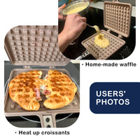 Thumbnail for Giorno Felice IH Waffle Maker Pan Non-Stick Double-Sided Detachable