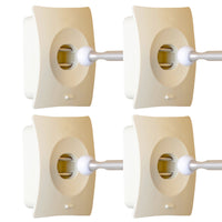 Thumbnail for 4X Door Stopper Wall Mount Door Stop Adhesive Catch Hole Advanced BEIGE
