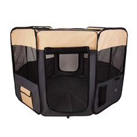 Thumbnail for Pet Dog Portable Soft Playpen Crate Cage XL GREY