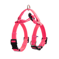 Thumbnail for Dog Double-Lined Straps Harness and Lead Set Leash Adjustable M NEON CAROL-PINK