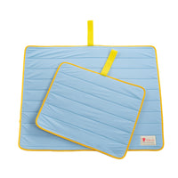Thumbnail for Pet Dog Cooling Mat Non-Slip Travel Roll Up Cool Pad Bed Outdoor L BLUE