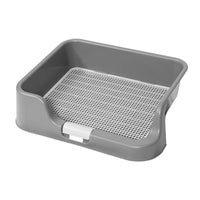 Thumbnail for Dog Pet Potty Tray Training Toilet Raised Walls T1 GREY