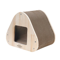 Thumbnail for Yaomi Wood Triangle Cat Scratcher Sofa Pet Bed