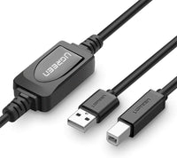 Thumbnail for UGREEN USB 2.0 A Male to B Male Active Printer Cable 10m (Black) 10374