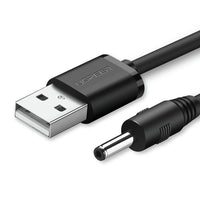 Thumbnail for UGREEN USB2.0-A to DC 3.5mm M/F Charging Cable 1m (Black) 10376