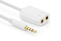 Thumbnail for UGREEN 3.5mm Male to Dual 3.5mm FemaleHeadset Splitter White (10789)