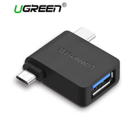 Thumbnail for UGREEN Micro USB+ USB-C to USB 3.0 Adapter (30453)