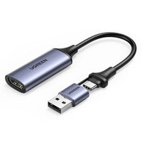 Thumbnail for UGREEN 40189 USB-C to HDMI 2 in 1 HD Video Capture Card