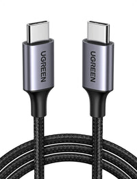 Thumbnail for UGREEN 50150 USB-C Male to Male 60W PD Fast Charging Cable 1M