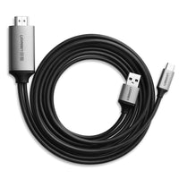 Thumbnail for UGREEN Type C to HDMI cable with USB Power 1.5M (50544)