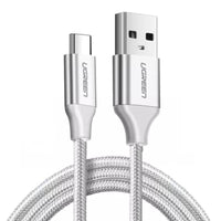 Thumbnail for UGREEN 60121 USB 2.0 Type-A to Type-C Male Nickel Plated Cable 1M (White)