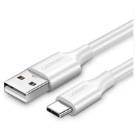 Thumbnail for UGREEN 60123 USB 2.0 Type-A to Type-C Male Nickel Plated 2M (White)