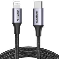 Thumbnail for UGREEN 60759 USB-C to iPhone 8-pin Fast-Charging Cable 1M