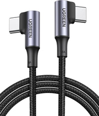 Thumbnail for UGREEN 70696 Right Angle 100W USB-C Cable 1M